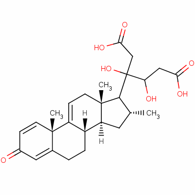 20,21-Dihydroxy-16alpha-methylpregna-1,4,9(11),17(20)-tetraen-3-one 20,21-di(acetate) Structure,61339-39-7Structure