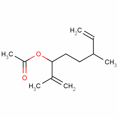 1-异丙烯基-4-甲基己-5-烯基乙酸酯结构式_61382-99-8结构式