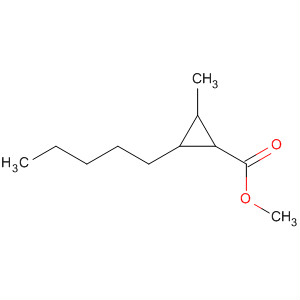 2-Methyl-3-pentylcyclopropanecarboxylic acid methyl ester Structure,61452-46-8Structure