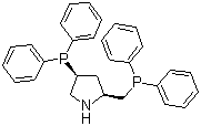 (2S,4S)-4-二苯基膦-2-(二苯基膦甲基)-吡咯烷结构式_61478-29-3结构式