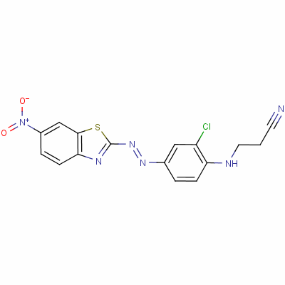 3-[[2-Chloro-4-[(6-nitro-2-benzothiazolyl)azo]phenyl ]amino]propiononitrile Structure,61488-78-6Structure