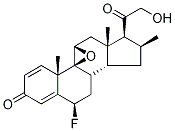 (6alpha,9beta,11beta,16alpha)-9,11-环氧-6-氟-21-羟基-16-甲基-孕甾-1,4-二烯-3,20-二酮结构式_61618-89-1结构式