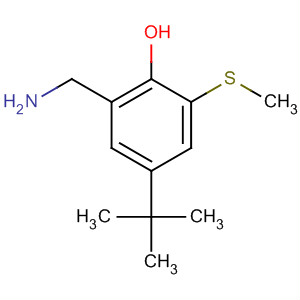 2-(氨基甲基)-4-叔丁基-6-(甲基硫代)苯酚结构式_61626-88-8结构式