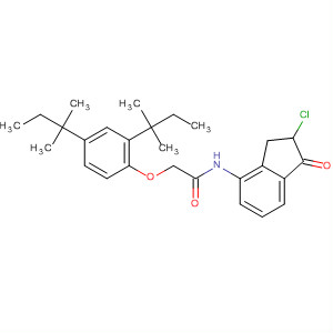 2-Chloro-4-[2,4-di(tert-pentyl)phenoxyacetylamino]-1-indanone Structure,61631-60-5Structure