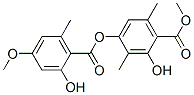 2-Hydroxy-4-[(2-hydroxy-4-methoxy-6-methylbenzoyl)oxy]-3,6-dimethylbenzoic acid methyl ester Structure,61631-65-0Structure