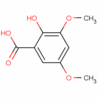 3,5-Dimethoxysalicylic acid Structure,61637-60-3Structure