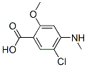 5-氯-2-甲氧基-4-甲氨基苯甲酸结构式_61694-98-2结构式