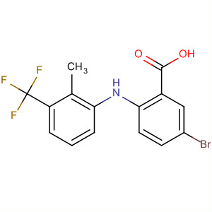 Benzoic acid,5-bromo-2-[[2-methyl-3-(trifluoromethyl)phenyl ]amino]- Structure,61708-29-0Structure