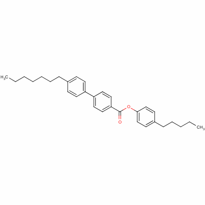 4-戊基苯基 4-庚基 [1,1-联苯]-4-羧酸结构式_61733-23-1结构式