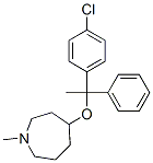 4-[1-(4-Chlorophenyl)-1-phenylethoxy]-1-methylhexahydro-1h-azepine Structure,61771-18-4Structure