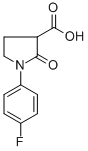 1-(4-Fluoro-phenyl)-2-oxo-pyrrolidine-3-carboxylic acid Structure,618070-30-7Structure