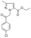 1-[2-(4-Chlorophenyl)-2-oxoethyl]-3-methyl-1h-pyrazole-5-carboxylic acid ethyl ester Structure,618070-40-9Structure