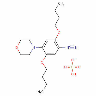 2,5-二丁氧基-4-(吗啉-4-基)偶氮苯硫酸氢盐结构式_61813-49-8结构式