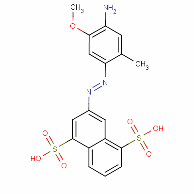 3-[(4-氨基-5-甲氧基-邻甲苯)氮杂]萘-1,5-二磺酸结构式_61827-75-6结构式