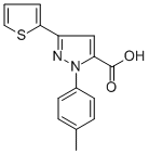 5-Thiophen-2-yl-2-p-tolyl-2h-pyrazole-3-carboxylicacid Structure,618382-78-8Structure