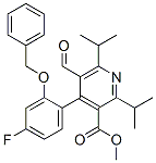 3-Pyridinecarboxylic acid, 4-[4-fluoro-2-(phenylmethoxy)phenyl]-5-formyl-2,6-bis(1-methylethyl)-, methyl ester Structure,618892-25-4Structure