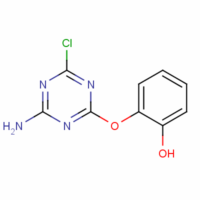 2-[(4-氨基-6-氯-1,3,5-噻嗪-2-基)氧基]苯酚结构式_61909-29-3结构式