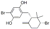 2-溴-5-[[(1s,3r)-3-溴-2,2-二甲基-6-亚甲基环己基]甲基]-1,4-苯二醇结构式_62008-15-5结构式