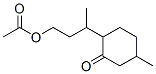 2-[3-(乙酰基氧基)-1-甲基丙基]-5-甲基环己酮结构式_62048-31-1结构式