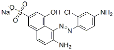 6-氨基-5-[(4-氨基-2-氯苯基)氮杂]-4-羟基-2-萘磺酸钠结构式_62134-44-5结构式