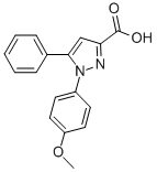 1-(4-Methoxyphenyl)-5-phenyl-1h-pyrazole-3-carboxylic acid Structure,62160-80-9Structure