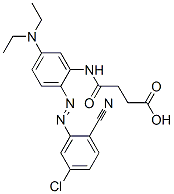 4-[[2-[(5-Chloro-2-cyanophenyl)azo]-5-(diethylamino)phenyl]amino]-4-oxobutyric acid Structure,62163-33-1Structure