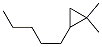 1,1-Dimethyl-2-pentylcyclopropane Structure,62167-97-9Structure