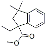 1-Ethyl-2,3-dihydro-3,3-dimethyl-1h-indene-1-carboxylic acid methyl ester Structure,62185-65-3Structure