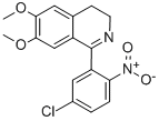 1-(5-Chloro-2-nitrophenyl)-3,4-dihydro-6,7-dimethoxyisoquinoline Structure,62206-13-7Structure