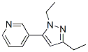 Pyridine, 3-(1,3-diethyl-1h-pyrazol-5-yl)-(9ci) Structure,622403-66-1Structure