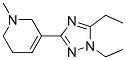 Pyridine, 3-(1,5-diethyl-1h-1,2,4-triazol-3-yl)-1,2,5,6-tetrahydro-1-methyl-(9ci) Structure,622403-91-2Structure