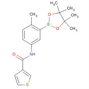 N-[4-甲基-3-(4,4,5,5-四甲基-1,3,2-二噁硼烷-2-基)苯基]-3-噻吩羧酰胺结构式_623907-56-2结构式