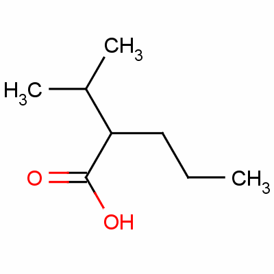 2-异丙基戊酸结构式_62391-99-5结构式