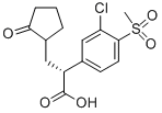 (R)-2-(3-氯-4-甲烷磺酰基苯基)-3-(2-氧代环戊基)丙酸结构式_625113-52-2结构式