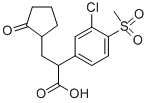 2-(3-Chloro-4-methanesulfonyl-phenyl)-3-(2-oxo-cyclopentyl)-propionic acid Structure,625113-61-3Structure