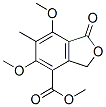 1,3-Dihydro-5,7-dimethoxy-6-methyl-1-oxo-4-isobenzofurancarboxylic acid methyl ester Structure,62512-04-3Structure