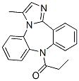 3-Methyl-9-propionyl-9h-dibenz[b,f]imidazo[1,2-d][1,4]diazepine Structure,62538-91-4Structure