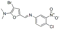  3-溴-5-[[(4-氯-3-硝基苯基)亚氨基]甲基]-N,N-二甲基-2-呋喃胺结构式_625397-39-9结构式