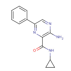 Pyrazinecarboxamide, 3-amino-n-cyclopropyl-6-phenyl-(9ci) Structure,625459-46-3Structure