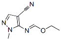 5-(Ethoxymethylideneamino)-1-methyl-pyrazole-4-carbonitrile Structure,62564-58-3Structure