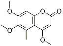 4,6,7-Trimethoxy-5-methylcoumarin Structure,62615-63-8Structure