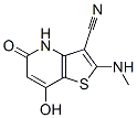 (9CI)-4,5-二氢-7-羟基-2-(甲基氨基)-5-氧代-噻吩并[3,2-b]吡啶-3-甲腈结构式_626221-24-7结构式