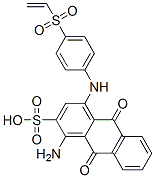 1-氨基-4-[[4-(乙烯磺酰基)苯基]氨基]-9,10-二氢-9,10-二氧代-2-蒽磺酸结构式_62669-67-4结构式