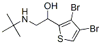 2-Tert-butylamino-1-(3,4-dibromo-2-thienyl)ethanol Structure,62673-60-3Structure