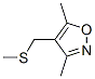 Isoxazole,3,5-dimethyl-4-[(methylthio)methyl]- (9ci) Structure,62679-06-5Structure