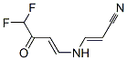 (9ci)-3-[(4,4-二氟-3-氧代-1-丁烯)氨基]-2-丙烯腈结构式_627086-04-8结构式