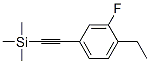 Silane, [(4-ethyl-3-fluorophenyl)ethynyl]trimethyl- (9ci) Structure,627463-19-8Structure