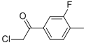 Ethanone, 2-chloro-1-(3-fluoro-4-methylphenyl)-(9ci) Structure,627463-24-5Structure