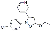 3-[2-(4-Chlorophenyl)-5-ethoxyisoxazolidin-3-yl]pyridine Structure,62804-52-8Structure