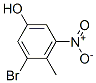 2-Bromo-4-hydroxy-6-nitrotoluene Structure,62827-40-1Structure